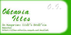 oktavia illes business card